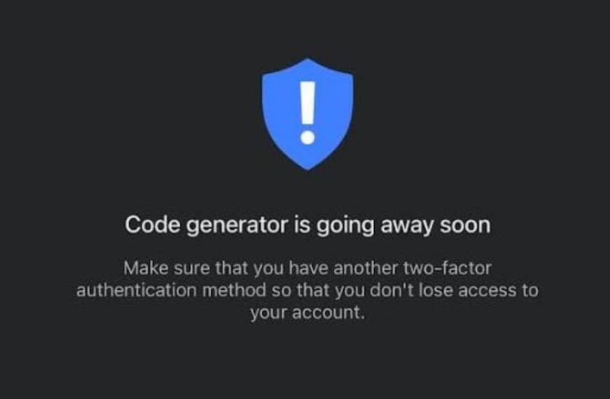 Facebook Code Generator กำลังถูกยกเลิกเร็วๆ นี้ ควรสำรองวิธี 2FA โดยด่วนนะครับ